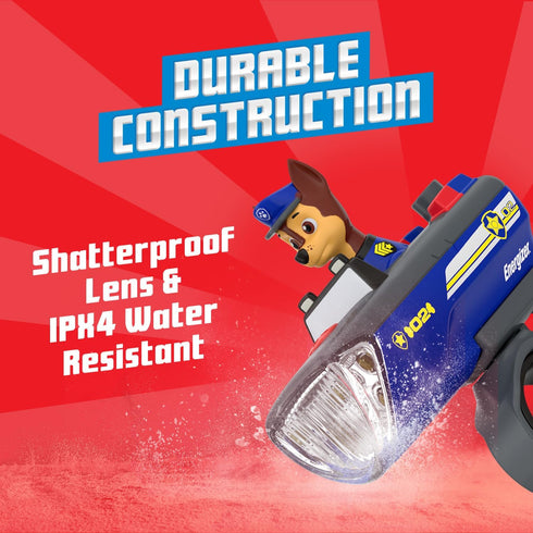 Energizer PAW Patrol Chase Bike Light, Ideal for Kid's Bikes and Scooters, PAW Patrol Toy Flashlight for Boys and Girls, Use as a Camping Flashlig...