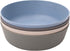 WeeSprout Bamboo Kids Bowls, Set of Four 15 oz Kid-Sized Dinnerware, Cereal, Leftovers & Snack Bowl, Dishwasher Safe (Blue, Green, Gray, & Beige)...