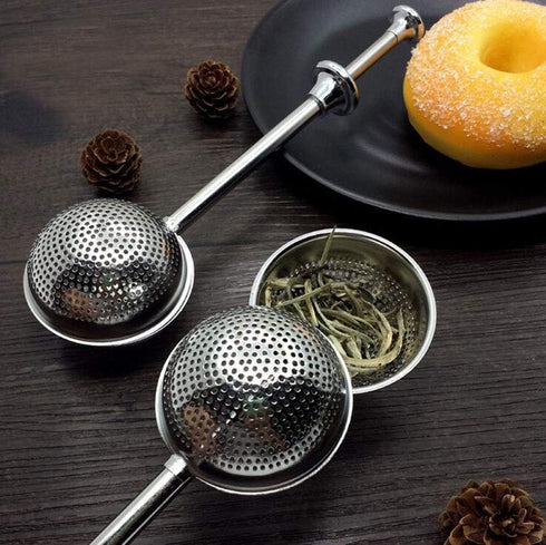 MIAO JIN 4Pcs Stainless Steel Tea Infuser Tea Strainer Sugar Flour Sifters Powdered Sugar Shaker Duster Filters Tea Interval Diffuser for Loose Le...