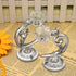 BTSKY® Pair of Phoenix Glass Crystal Curtain Holdbacks Drapery Tiebacks Tassel Holder (Silver)...