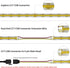 PAUTIX 10mm Connectors for CCT COB LED Strip Light 3 Pin Solderless Terminal Extension Connection Kit,4pcs Dual End Extension Connectors,2pcs Stri...