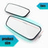 2 PCS Car Auxiliary Rear Blind Spot Mirror, 3.74" x 1.41" Self-adhesive Rectangular Curved Wide Angle Anti-glare HD Convex Mirror, Modification Ac...