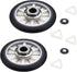 AMI PARTS 349241T Rear Drum Support Roller Kit -180 days warranty-Compatible with Whirl-pool Ken-more Dryers-Replaces 26000349241, 337089, 3389901, 349241T, 99989679, AP3098345