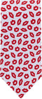 Jacob Alexander Men's Happy Valentine's Day Red Lips Kisses Pattern Regular Length Neck Tie - White...