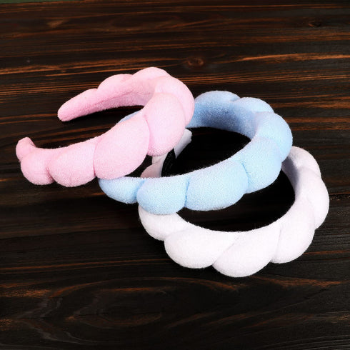 Spa Headband, Head Bands for Women's Hair-Sponge & Terry Cloth Headband, Headband for Washing Face, Skincare Headbands Everytype of Head...