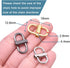 CooBigo 6 PCS Bag Chain Shortener Clip Adjustable Metal Buckles, Chain Shortener for Purse Chain Strap Clip Handbags Buckle Clasp Hardware Making ...