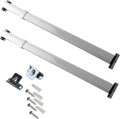 Rod Desyne KSH-0611 Flat Sash Rod (Set of 2), 6-11 inch, White...