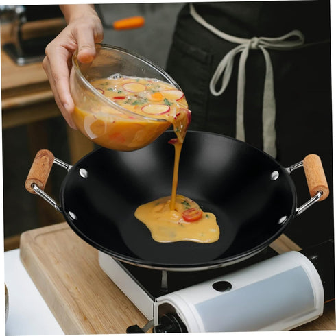 Stainless Steel Griddle Camping Pans Roasting Pan with Lid Cooking Stock Pot Japanese Soup Pots Wok Pan Stainless Steel Cookware Kitchen Gadget Ko...