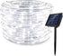 Solar Rope Lights Outdoor String Lights, 16.5 Ft 50 LED Tube Light Waterproof Copper Wire Fairy Lights for Garden Fence Yard Christmas Wedding Par...