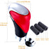 Arenbel Leather Gear Shifter Lever Speed Knobs Car Shift Stick Grip Handle Fit Most Auto Manual Transmissions, Red Black...