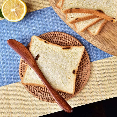 Wooden Spoon Fork Knife Eating Flatware Set Portable Utensil Set with Case, Reusable Wooden Cutlery Travel Utensils Set, 2 Spoons and 2 Forks and ...