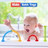 Toddlers Suction Toys Bath Toy: 8pcs Slicone Baby Suction Cup Toys No Hole Bath Toys Great Toddlers Travel Toys Sensory Fidget Toys for babies boy...