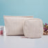 KOTORA 2 Pcs Corduroy Makeup Bag for Purse, Makeup Bag Zipper Pouch Travel Accessories,Small Aesthetic MakeUp Organizer Bag, Coin Purse Travel Toi...