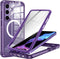 Hekodonk for Galaxy S24 Case,Compatible with MagSafe,Built-in Screen Protector & 2X Camera Lens Protector,Full Body Shockproof Protective Phone Ca...
