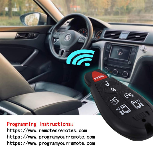 Keyless Remote Key Fob Replacement for 2008-2015 Chrysler Town and Country,2008-2014 Dodge Grand Caravan, M3N5WY783X 433MHZ,Pack of 2...