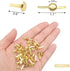 200pcs Gold Split Pins Round Scrapbooking Brads Split Pins Paper Fasteners Brads for Craft Art Crafting School Project Decorative Scrapbooking DIY...