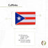 Desert Cactus Puerto Rico Flag Cufflinks Formal Wear Blazer for French Cuff Shirt Rectangle (Cufflinks - Flag)...