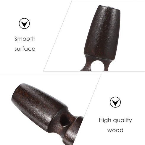 Wood Toggle Buttons 20pcs Horn Toggle Dark Brown Wooden Buttons for Sewing Craft Sew- On Toggles Closure for Sewing Clothing Craft DIY Accessories...