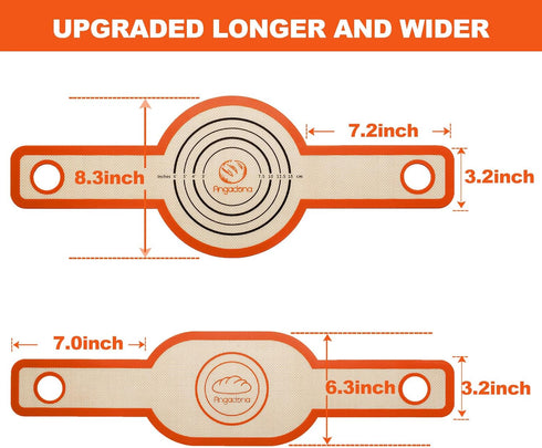 Silicone Bread Sling Oval and Round - Non-Stick & Easy Clean Reusable Oval Silicone Baking Mat for dutch oven. With Long Handles Sourdough Bread B...