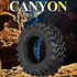 4PCS 1.33 Inch Rubber Butyl Rain Forest Mud Tire with Sponge Liner for 1/18 1/24 Scx24 Fcx24 TRX-4M Bronco RC Car Wheel Upgrade Accessories...