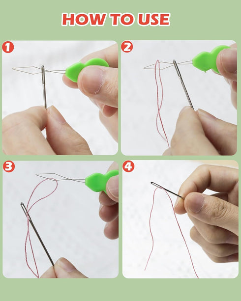 FIVEIZERO 70 PCS Hand Sewing Needles Set, Embroidery Needles & Large Eye Needles for Hand Sewing, 12 Sizes Stainless Steel Sewing Sharp Needles wi...