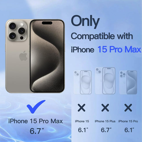 JETech Privacy Screen Protector for iPhone 15 Pro Max 6.7-Inch with Camera Lens Protector, Anti-Spy Tempered Glass Film, Easy Installation Tool, 2...