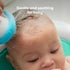 Frida Baby The 3-Step Cradle Cap System, DermaFrida The FlakeFixer, Sponge, Brush, Comb and Storage Stand for Babies with Cradle Cap, White-Blue...