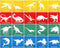 20 Pieces Stencils Dinosaurs for Sidewalk Chalk Colorful Translucent Dinosaur Stencils for Kids Animal Spray Paint Stencil Animal Template for DIY...
