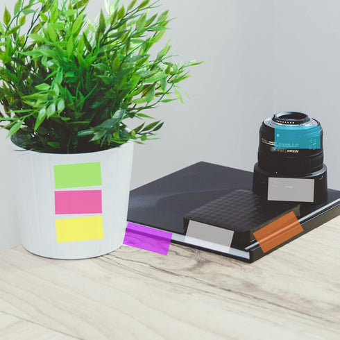 iKyce 600 Sheets Transparent Sticky Notes? 3 x 2 inch (horizontal version) Clear Self-Sticky Annotation, Waterproof Translucent Color Memo Pad, Se...