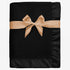 Pro Goleem Fleece Baby Blanket with 2 Inch Satin Trim Soft Anti-Static Plush Blanket for Boys and Girls Christmas Baby Gifts for Babies Black 30''...