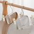 Velvet Hangers Clips, 20 Pack Ivory Pants Hanger Velvet Clips, Strong Hanger Clips Perfect for Thin Felt Hangers...