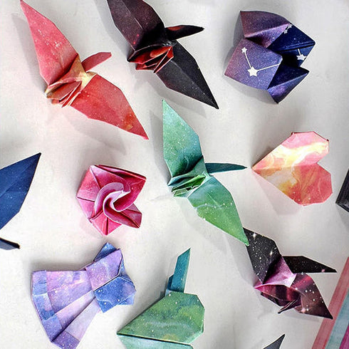 Origami Paper Kit for Kids Adults, 400 Sheets Starry Double-Sided Square Origami Paper for DIY Decoration, Craft Paper, Scrapbook Decor, Folding C...