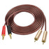 MEIRIYFA 2RCA Plugs to 2 Banana Plugs Speaker Wire, Dual Banana Plug to RCA Male Plug OFC HiFi Speaker Cable for Speaker Subwoofer - 2M...