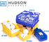 Hudson Exchange 7-1/2" x 4" x 3" Plastic Stackable Storage Bin and Hanging Container (Blue)...