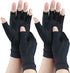 2 Pairs Copper Arthritis Gloves for Carpal Tunnel Pain Relief, Compression Gloves to Alleviate Hand Pain,Swelling,Fingerless Typing Gloves for Rhe...