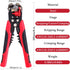 Delgada Wire Stripper Tool and Wire Stripper with Wire Stripping Tool and Wire Stipping Plier for Stripping Wire from AWG 24-10/0.2-6.0mm²...