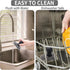 Cast Iron Scrubber with Handle | Dish Metal Scrubber | 316 Cast Iron Cleaner Chainmail Scrubber for Cast Iron Pan Skillet- Iron Scrub Brush Steel ...
