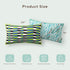 Ashler Boho Lumbar Outdoor Pillows, Light Green/Teal 12x20 Pillow Covers, Outdoor Pillows Waterproof Set of 2, Pillow Case for Patio, Couch, Water...