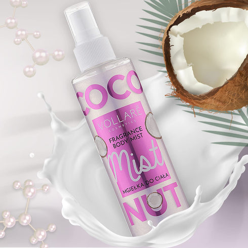 Coconut Body Spray - Body Shimmer Spray with Pearly Particles - Fragrance Glitter Mist for Women...