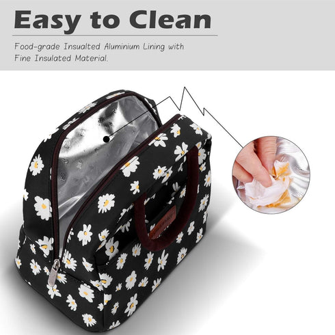BALORAY Lunch Bag for Women Men Insulated Lunch Box for Adult Reusable Lunch Tote Bag for Work, Picnic or Travel (Daisy)...