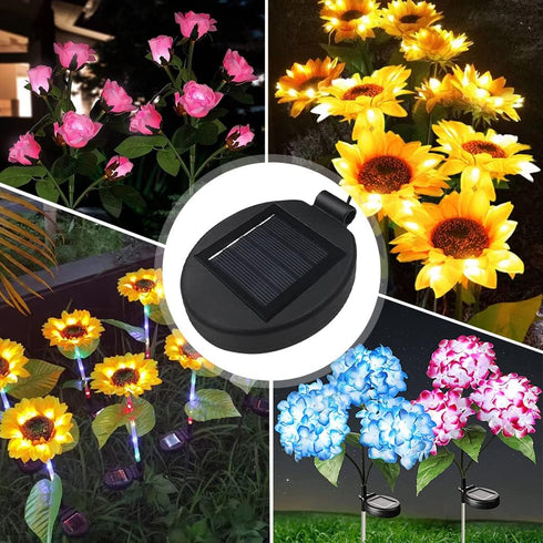 Solar Lantern Light Replacement Top ,LED Solar Panel Lantern Lid Lights Replacement Part for Outdoor Flower DIY Solar Flower Lights Garden Patio D...