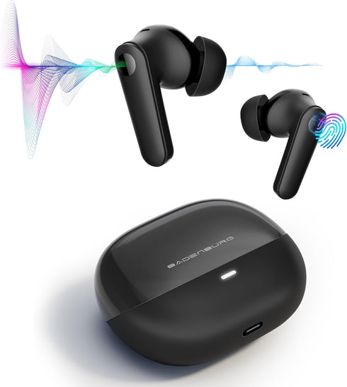 Airbeat 1 ANC Noise Cancelling True Wireless Earbuds, Enhanced Bass Bluetooth 5.3 in-Ear Headphone with 13mm High Power Titanium Drivers, 48H Play...