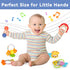 MOONTOY Baby Rattles Teether Set Toys for 0 1 2 3 4 5 6 7 8 9 10 11 12 Month Old Baby Boy Girl, 9PCS Baby Toys Sensory Toys Early Development Newb...