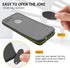 for iPhone 8 Plus & 7 Plus Waterproof Case - Underwater Snowproof Dirtproof Shockproof Cover - Grey/Green...
