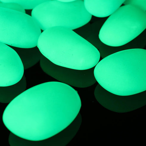 Glow in The Dark Pebbles,Decorative Glow Stones,Fish Tank Aquarium Gravel,Glow Pebbles for DIY Garden Gifts Decoration(Big Size, 3-4cm, 400g/14.1o...