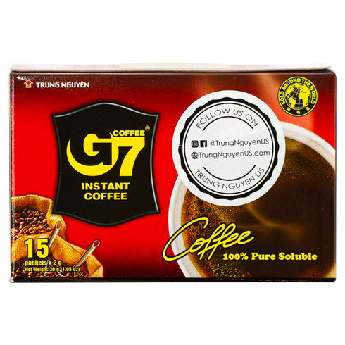 G7 pure black coffee, 30 Grams by Trung Nguyen...