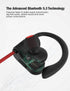 Otium Bluetooth Headphones, Wireless Earbuds IPX7 Waterproof Sports Earphones with Mic HD Stereo Sweatproof in-Ear Earbuds Gym Running Workout 15 ...