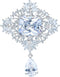 Sparkling Cubic Zirconia Butterfly Brooch Pin Pave CZ Flower Lapel Pin Clear Crystal Pins for Women Bridal...