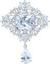 Sparkling Cubic Zirconia Butterfly Brooch Pin Pave CZ Flower Lapel Pin Clear Crystal Pins for Women Bridal...