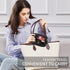 Clear Makeup Bag for Women Transparent Cosmetic Bag Case Clear Accessories Bag Portable Makeup Bag for Car (A/Black, M)...